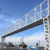 نصب یک دستگاه پل عابر پیاده در آزادراه کرج- قزوین