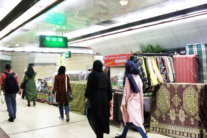 برپایی دومین بازارچه خوداشتغالی و کارآفرینی در مترو تهران
