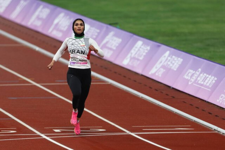 هفتمی سریع‌ترین دختر ایران در بازی‌های هانگژو